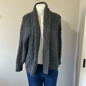Abercrombie & Fitch Chunky Longline Duster Cardigan Sweater Grey Sz Small